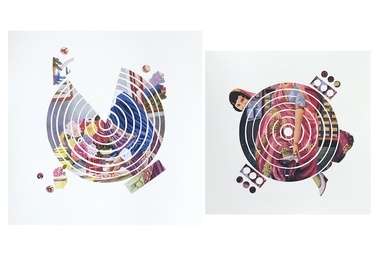 Maya Varadaraj L: Perfectly Fragmented and Unraveling ; R: Revolution of Sorts Collage 2020
