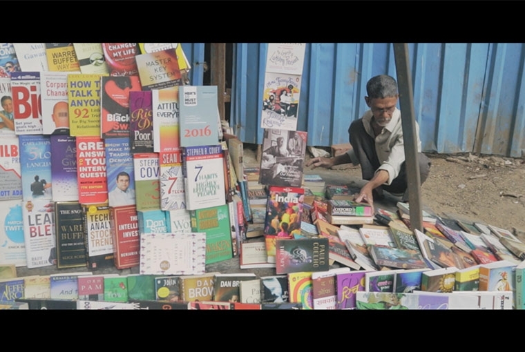 Zen and the Art of Bookselling Bablu Chakraborty, still from the film