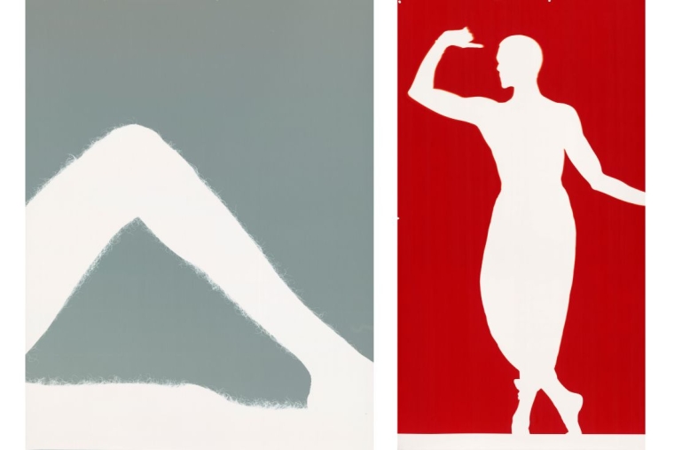 Bridge to Lanka Cassie Machado, 'When Colours Return Home to Light IX', 2024, Photogram enlarger silver print, 74.2 x 57.8 cm. (left)  | 'When Colours Return Home to Light VII', 2024, Photogram enlarger silver print,