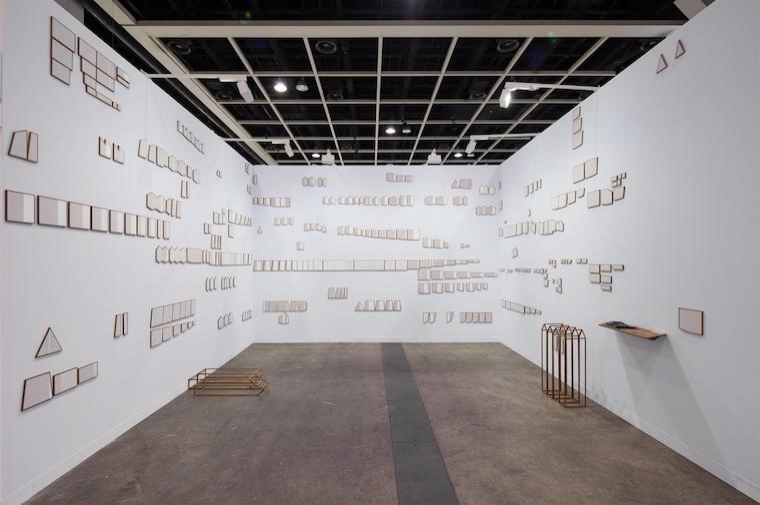 Every Soiled Page Astha Butail, Turning Towards Pure White, 2016-2017, Handloom cotton muslin, acrylic on archival paper, MDF, Teak wood and book, variable dimensions, Prabhakar Collection,Image Courtesy: Astha Butail 