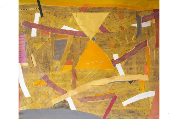 Serene by S. Harshavardhana and Santiniketan by Chandra Bhattacharjee S Harshavardhana, Untitled, Mixed Media on Canvas, 48 x 60 inches, 2023 Serene by S. Harshavardhana and Santiniketan by Chandra Bhattacharjee S Harshavardhana, Untitled, Mixed Media on Canvas, 48 x 60 inches, 2023