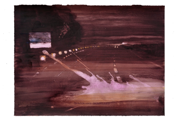 Soliloquy _Quarantine Diary-Imaginary Homeland_ Water Colour on Paper 11 X 15 inches (28 X 38 cms) 2020