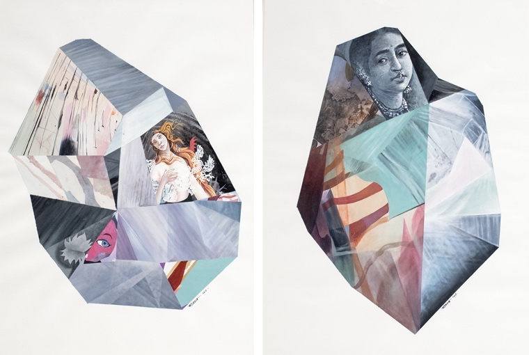 The Re-Collective at K-Start Re-Form: Acrylic on paper by Raghava K.K