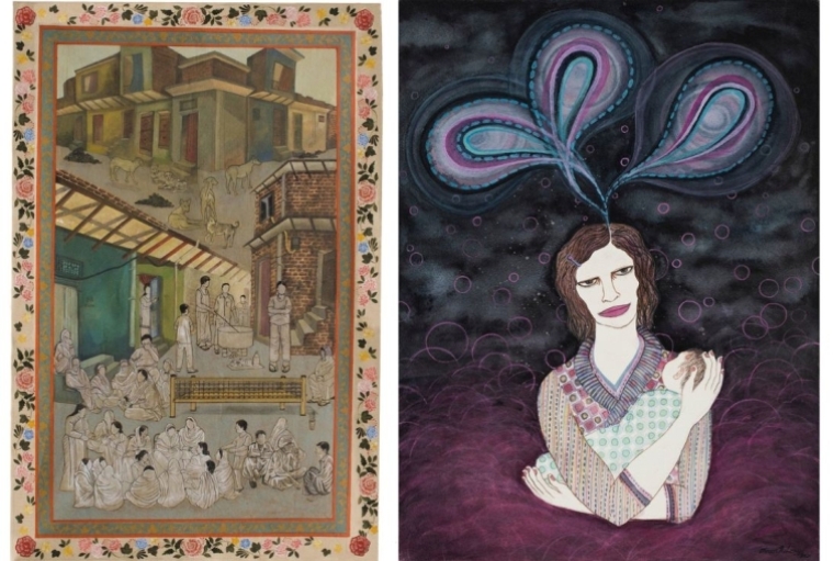 Bambai Se Aaya Mera Dost Empathetic by Mohd. Intiyaz (left) | Baby by Dhruvi Acharya (right)