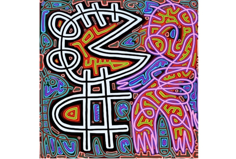 Bhuwal Prasad: Whimsical Lines: Urban refrain through tribal abstraction Bhuwal Prasad: Whimsical Lines: Urban refrain through tribal abstraction