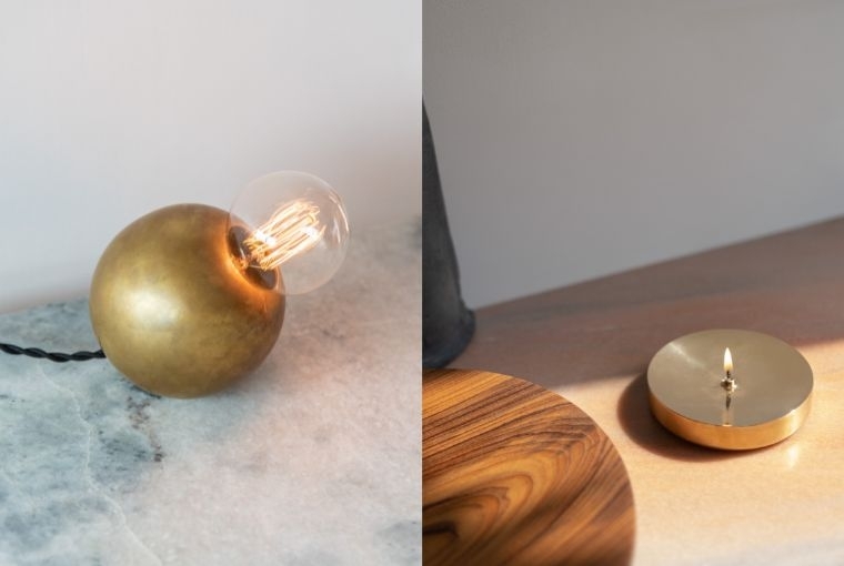Casegoods  L: Rolling Round Light R: Dipa Oil Lamp