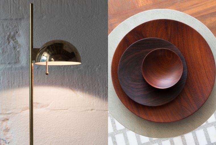 Casegoods  L: Standing Straight Lamp R: Topologic Bowls