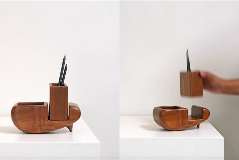 Cool Stationery Objects & The Studios Behind Them Sculp Stationery Holder by Studio Indigene