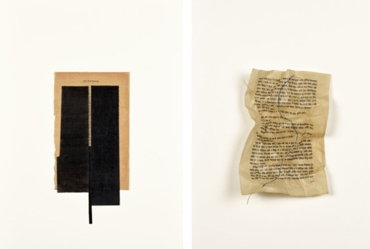 In The Language of Silence Perumal Murugan, 2025 (left) | Dwikhandita, 2025 (right)