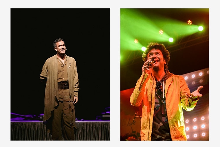Jaigarh Heritage Festival 2025 Left: Laksh Maheshwari, Right: Papon