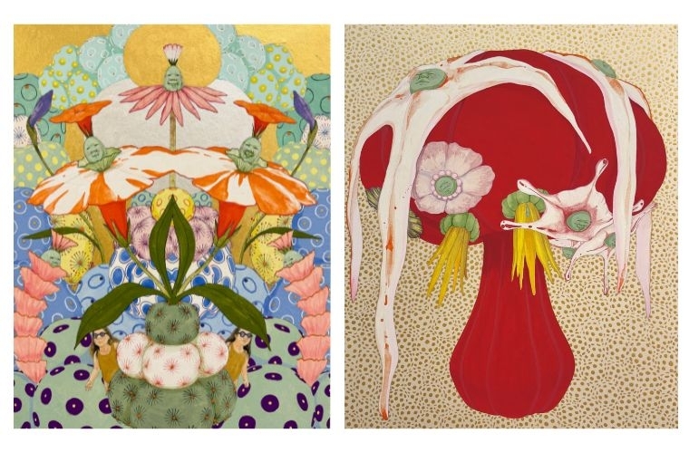 Mari Ito  L: How Different Would My Future Be if Wanted to Go Right and I Wanted to go Left R: Florecer Contra la Bomba