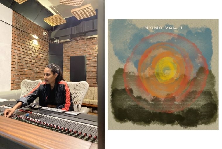 Nyima Records  L: Sanoli Chowdury R: Nyima Vol.1 Album Art 