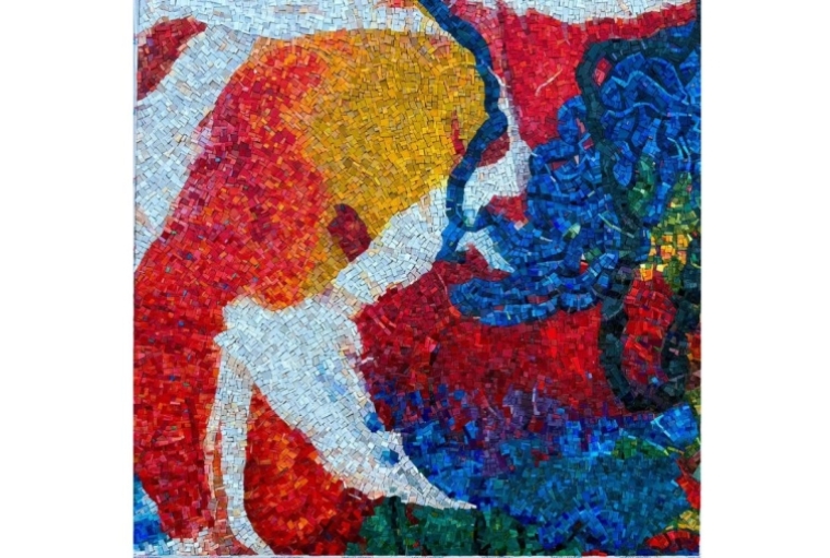 Polyphony Inflection (2024): Italian glass mosaics Polyphony Inflection (2024): Italian glass mosaics