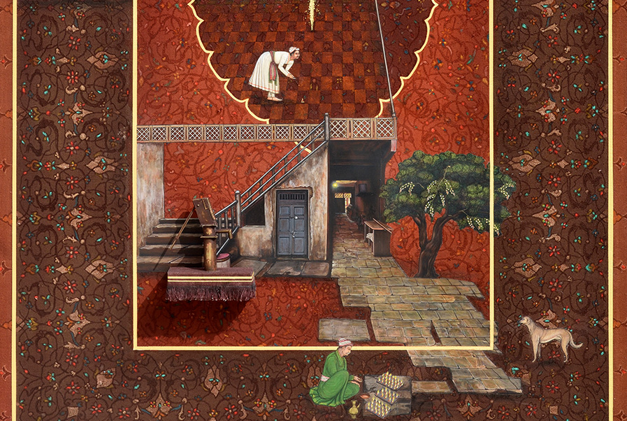 Rukshaan Art presents Navivasi (New Fragrance) Navivasi (New Fragrance) Mixed media on canvas 72 x 48 inches (183 x 123 cms)