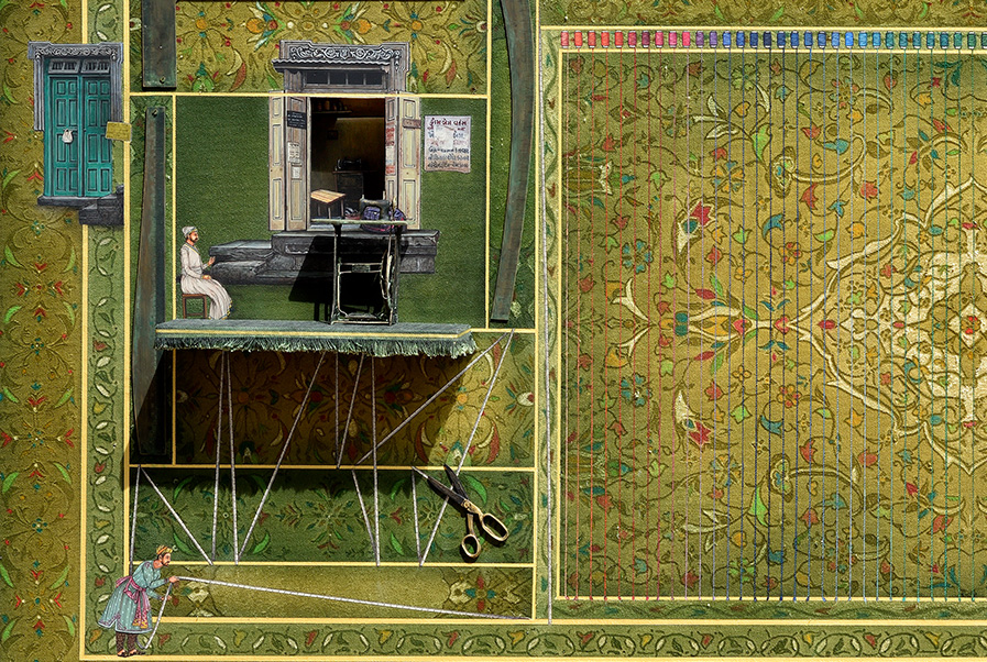 Rukshaan Art presents Navivasi (New Fragrance) Navivasi (New Fragrance) Mixed media on canvas 48 x 72 inches (123 x 183 cms)