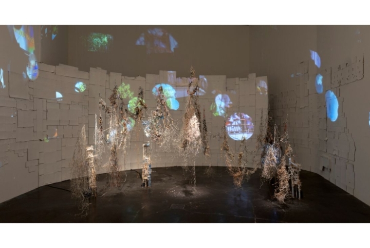 Satpreet Kahlon Makes Art With Her Archival Fragments the inscrutable shape of longing, 2023 