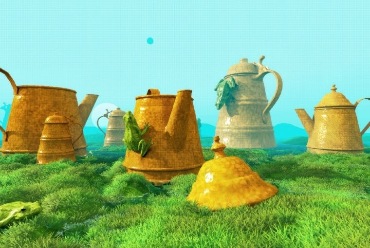 Studio Oleomingus  Screenshots from : Under a Porcelain Sun. An ongoing project originally created as a single screen installation, with support from the Irregular Corporation, Publishers, London. 2020.