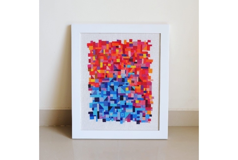 Swati Dayal Cross-stitch embroidery