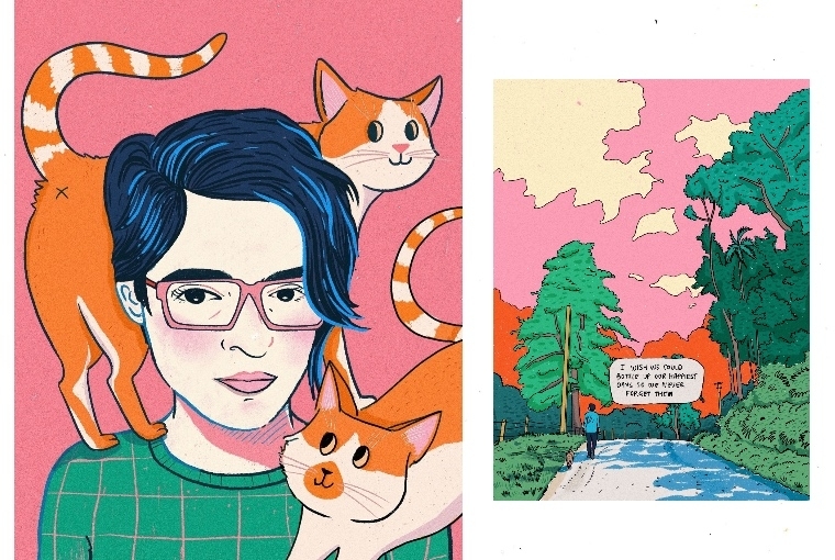 Tanvi Chunekar L: Self Portrait ; R: Coorg Tanvi Chunekar L: Self Portrait ; R: Coorg