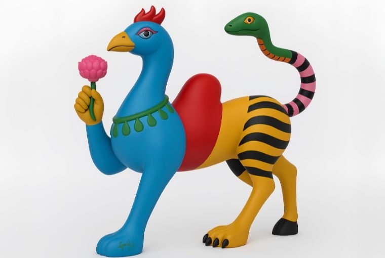 Tao Art Gallery  Jayesh Sachdev, Navagunjra, 2025, Fibreglass and automotive paint, 36 x 36 x 12 inches
