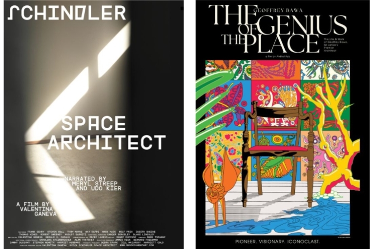 The Architecture & Design Film Festival Schindler Space Architect, 2024, Valentina Ganeva (left) | The Genius of the Place: The Life and Work of Geoffrey Bawa, 2023, Afdhel Aziz, Hayden Blaz and Paul Vu (right) The Architecture & Design Film Festival Schindler Space Architect, 2024, Valentina Ganeva (left) | The Genius of the Place: The Life and Work of Geoffrey Bawa, 2023, Afdhel Aziz, Hayden Blaz and Paul Vu (right)