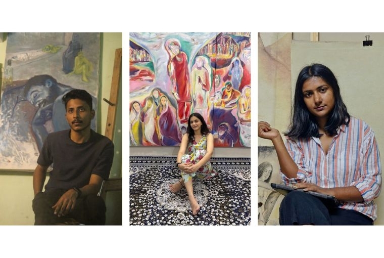 The Grotesque Up Close: Method Delhi's Slow Rot L-R: M Imran Ahamed, Riya Chandwani, Mitali Das. Portraits Courtesy Method Delhi.