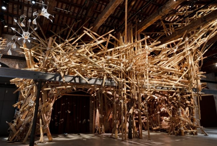 The India Pavilion at La Biennale di Venezia 2026 Asim Waqif, Chaal. (c) Joe Habben 