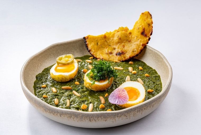The Next Expression  Jammy Eggs, Winter Saag, Pinennuts, Makki Ki Roti.