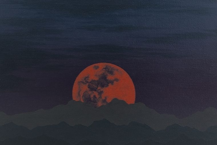The Shifting of Silence Radhika Kacha, Untitled-7, 2025, Oil on Canvas, 8.2 x 11.8 Inches 